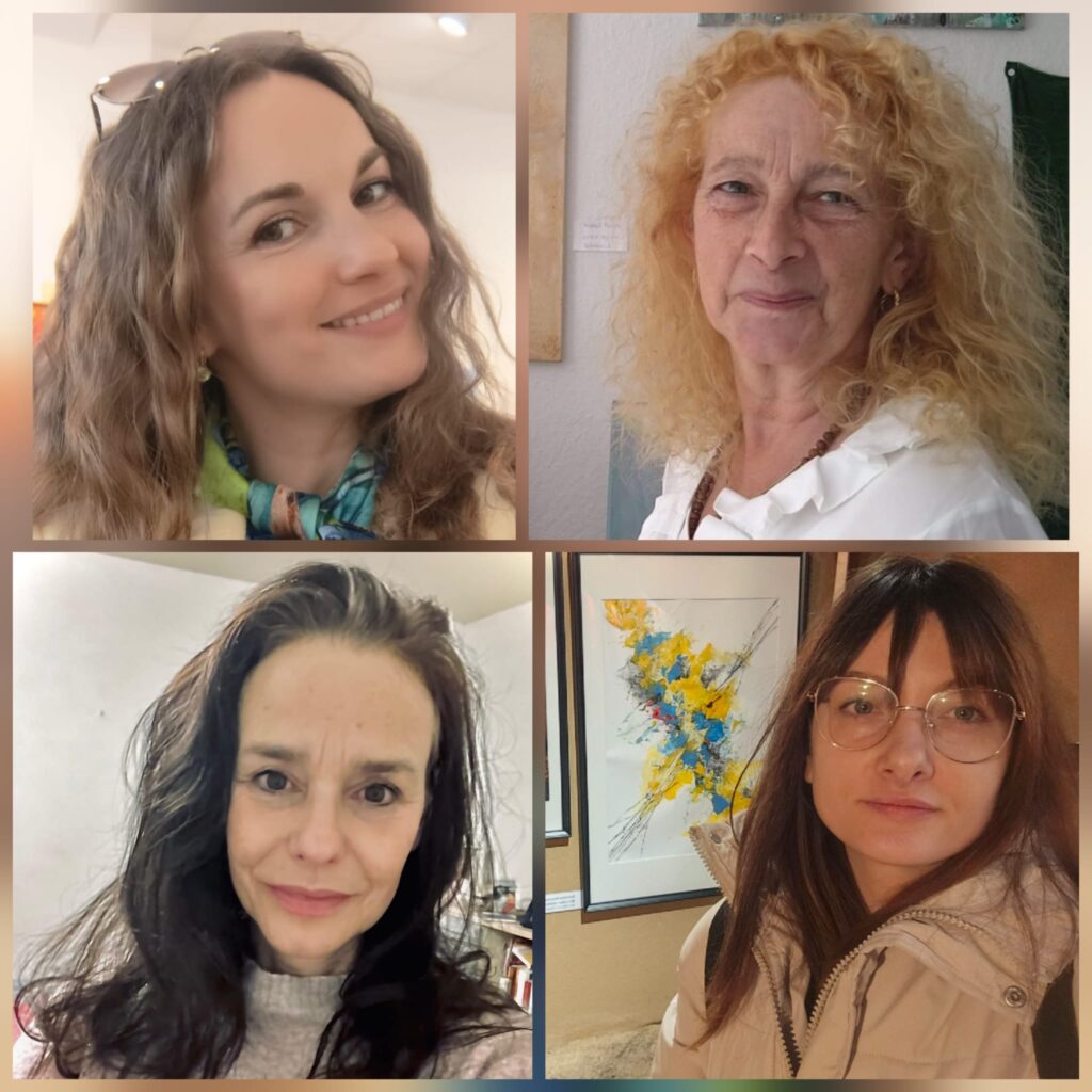 Elena Eckler o.li.,Martina Herchet o.re, Anita Stanko u.li, Solomiia Khavliuk u.re